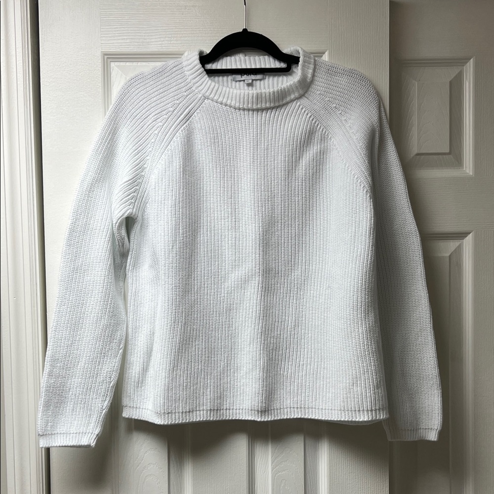 Pura White Women's Cowl Neck Sweater